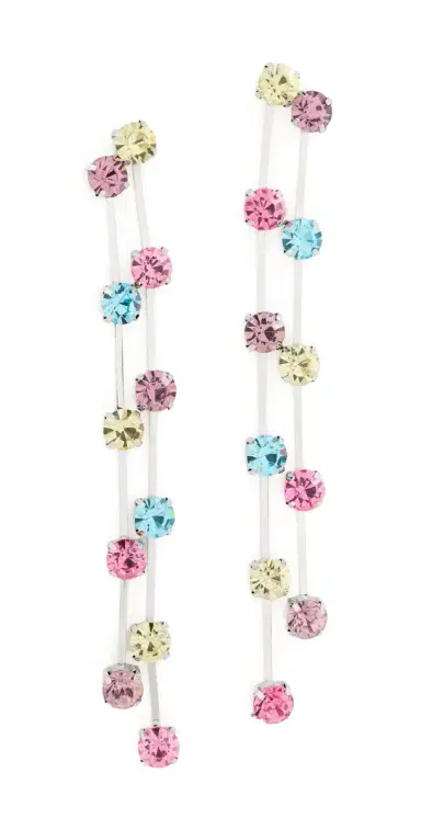 KENNETH JAY LANE Pastel Multi Color Drop Earrings | Thumbnail 1