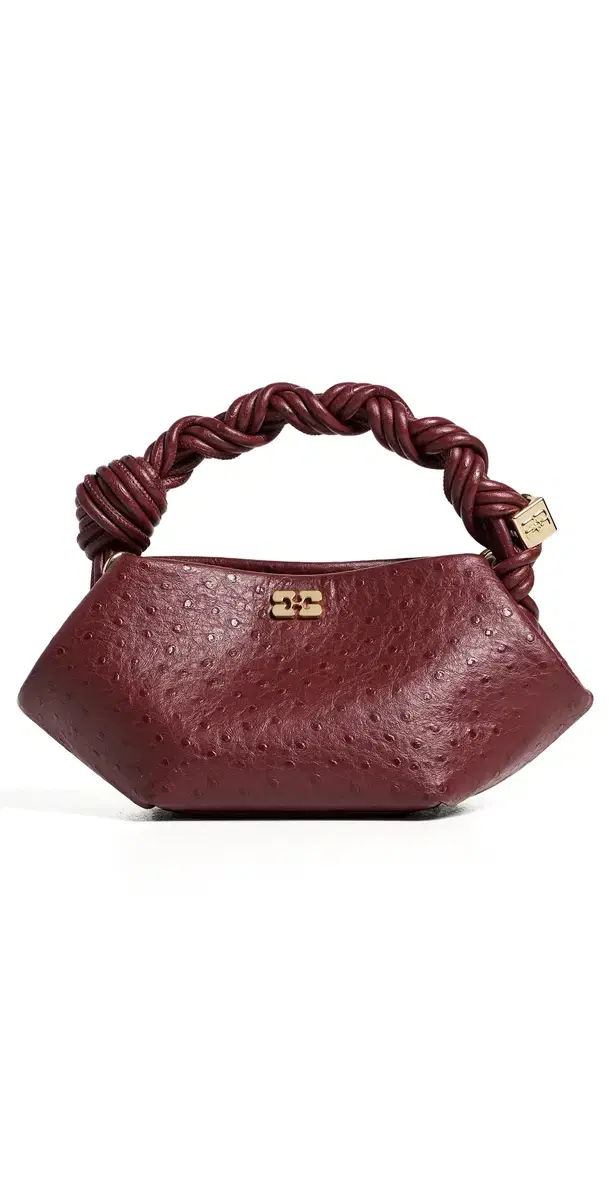 Bou Mini Ostrich Bag Brick Red One Size