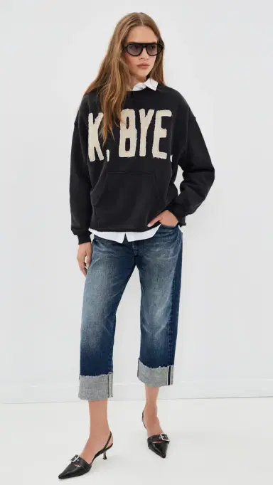 R13 K Bye Oversized Cut Off Crewneck | Thumbnail 5 R13 K Bye Oversized Cut Off Crewneck | Thumbnail 5