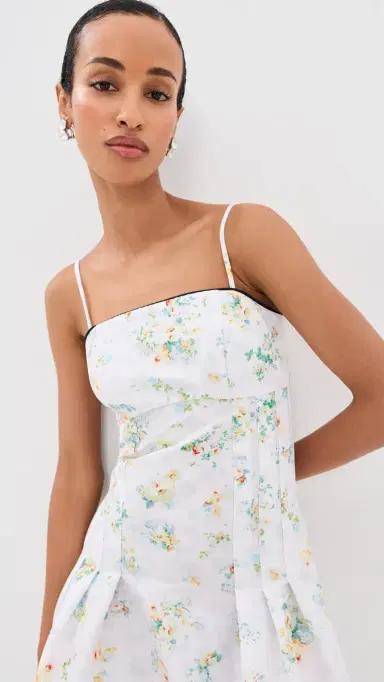 Kika Vargas Lena Midi Dress Pastel | Thumbnail 3 Kika Vargas Lena Midi Dress Pastel | Thumbnail 3