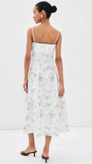 Kika Vargas Lena Midi Dress Pastel | Thumbnail 4 Kika Vargas Lena Midi Dress Pastel | Thumbnail 4