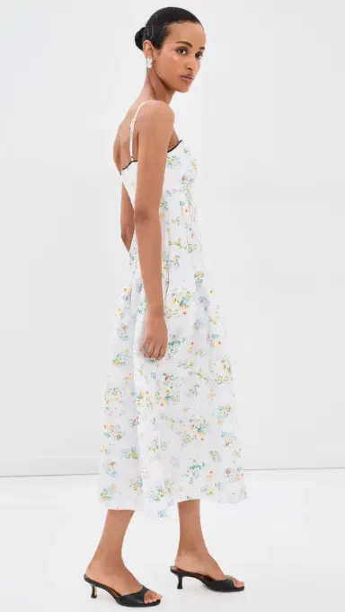 Kika Vargas Lena Midi Dress Pastel | Thumbnail 5 Kika Vargas Lena Midi Dress Pastel | Thumbnail 5