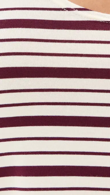 LE BOP ouise Cropped Stripe Tank Burgundy/ | Thumbnail 6