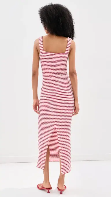 LE BOP Emilia Dress Red/White | Thumbnail 3
