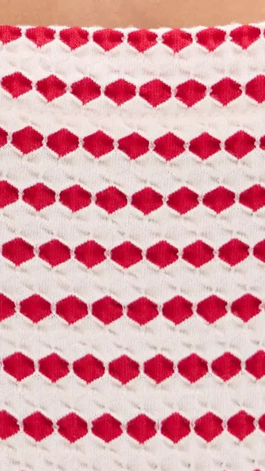 LE BOP Emilia Dress Red/White | Thumbnail 6
