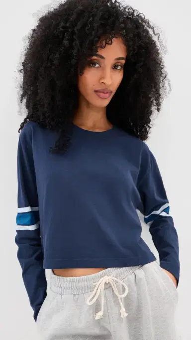 State & Lake Long Sleeve Baller Tee Navy M | Thumbnail 2