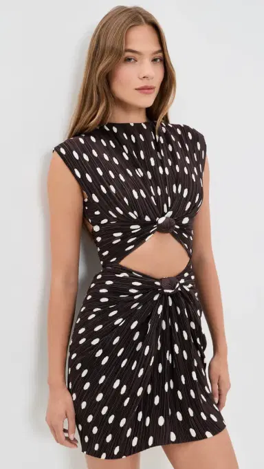 Cult Gaia Marilou Mini Dress Polka Dot Luwak | Thumbnail 2 Cult Gaia Marilou Mini Dress Polka Dot Luwak | Thumbnail 2