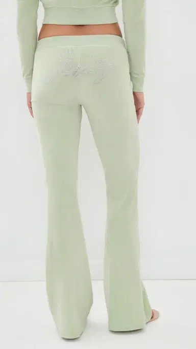 Sporty & Rich Juicy cript Velour Sweatpants age | Thumbnail 3 Sporty & Rich Juicy cript Velour Sweatpants age | Thumbnail 3