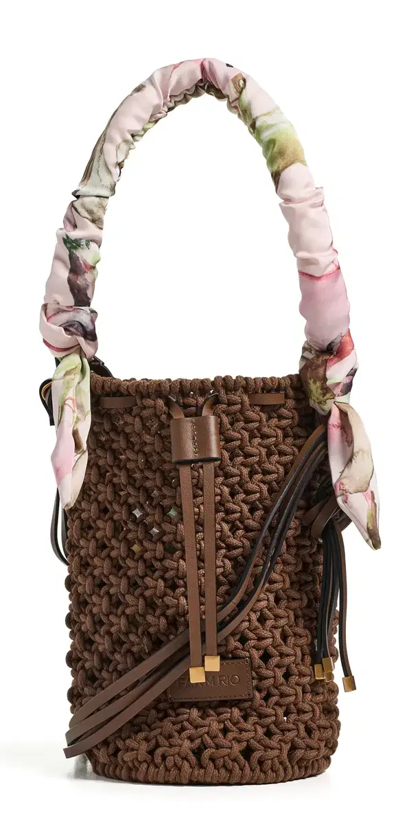 FARM Rio Macrame Shoulder Bag Walnut One Size