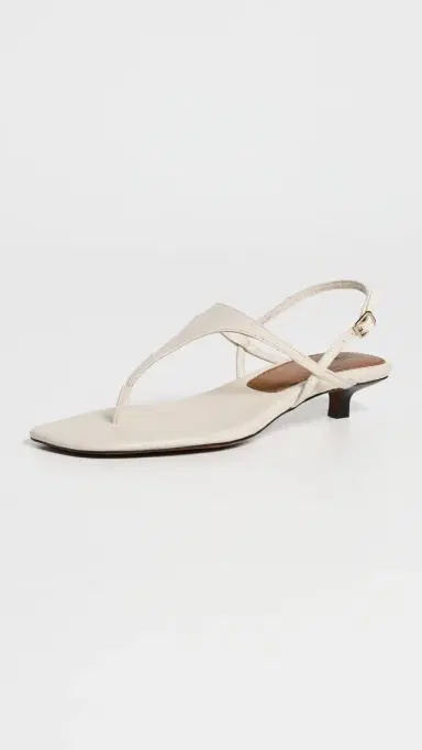 Madewell The Chiara Kitten Heel Slingback Sandals Vintage Muslin | Thumbnail 2
