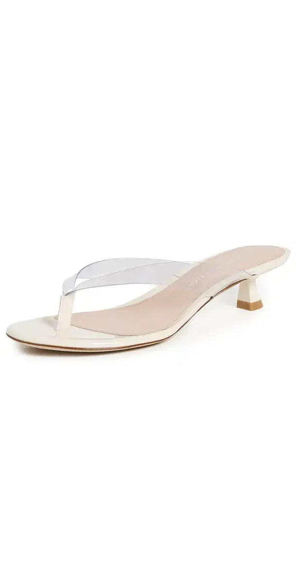 Stuart Weitzman Rio Sleek Sandals Clear/Cream