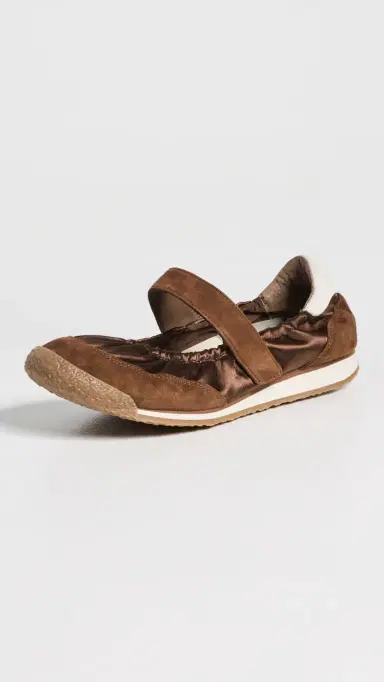 Dolce Vita Spruce Sneakerina Flats Cocoa Satin | Thumbnail 2