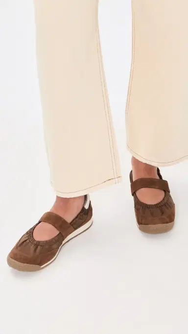 Dolce Vita Spruce Sneakerina Flats Cocoa Satin | Thumbnail 3