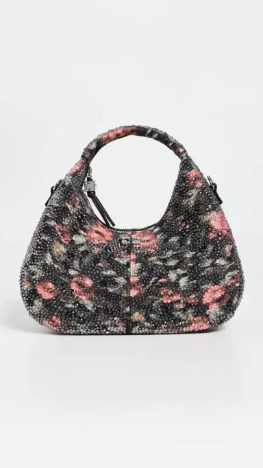 Ganni Flowers Mini Hobo Bag | Thumbnail 2 Ganni Flowers Mini Hobo Bag | Thumbnail 2