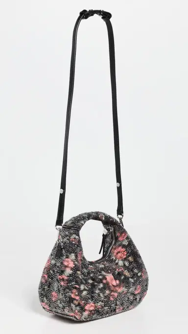 Ganni Flowers Mini Hobo Bag | Thumbnail 4 Ganni Flowers Mini Hobo Bag | Thumbnail 4
