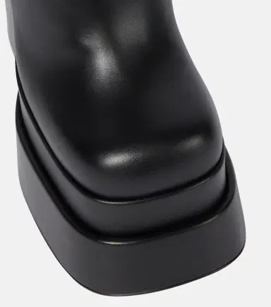 Versace Leather platform knee-high boots | Thumbnail 3