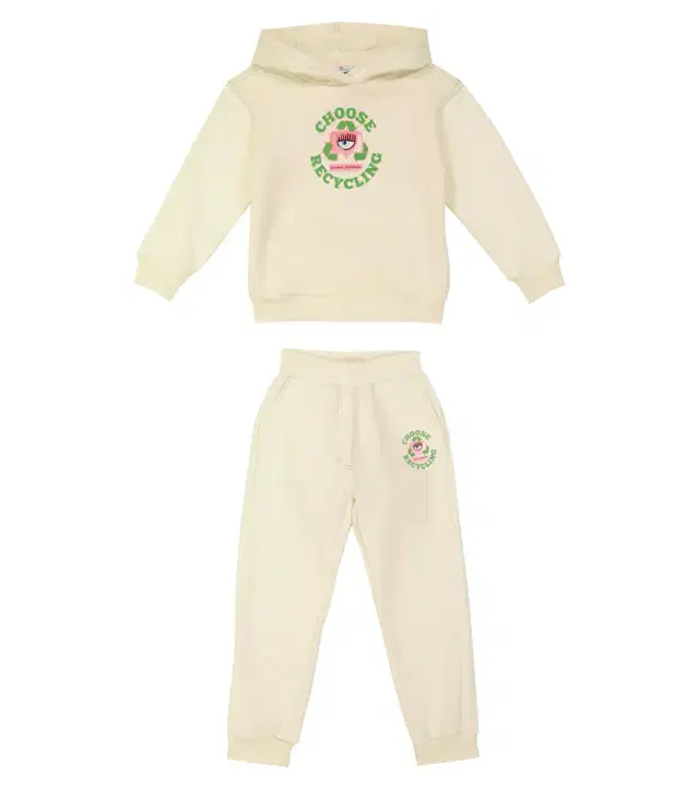 Monnalisa x Chiara Ferragni Choose Recycling cotton tracksuit