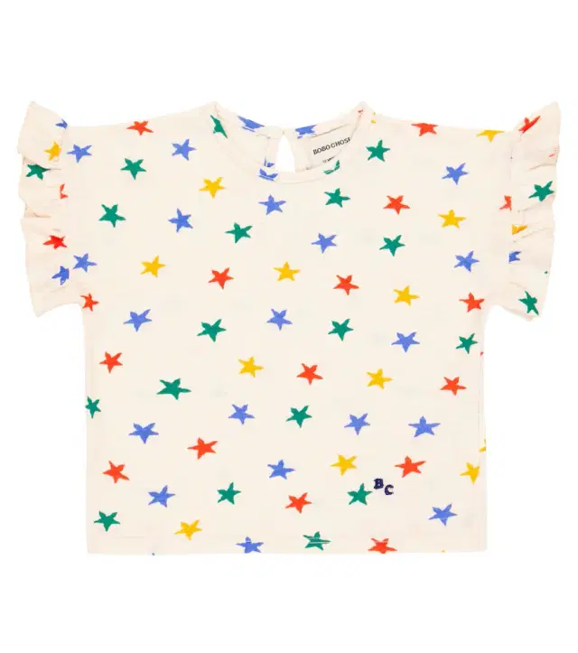 Bobo Choses Baby ruffle-trimmed cotton T-shirt