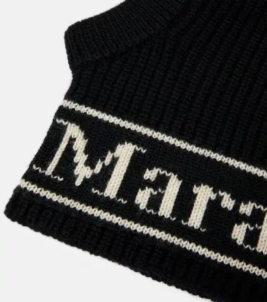 Max Mara Gong logo wool ski mask | Thumbnail 2