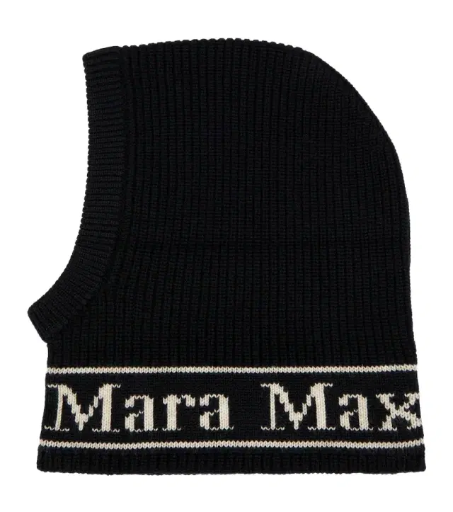 Max Mara Gong logo wool ski mask