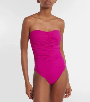 Karla Colletto Basics ruched swimsuit | Thumbnail 2 Karla Colletto Basics ruched swimsuit | Thumbnail 2