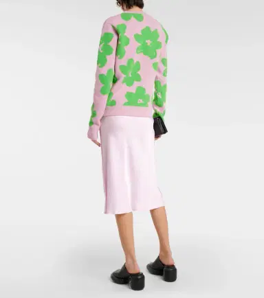 Jil Sander Floral wool-blend sweater | Thumbnail 2