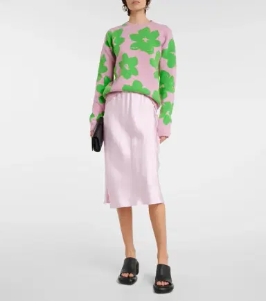 Jil Sander Floral wool-blend sweater | Thumbnail 4