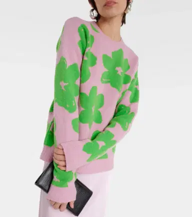 Jil Sander Floral wool-blend sweater | Thumbnail 5