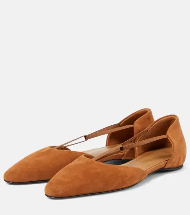 Toteme T-Strap suede flats | Thumbnail 3