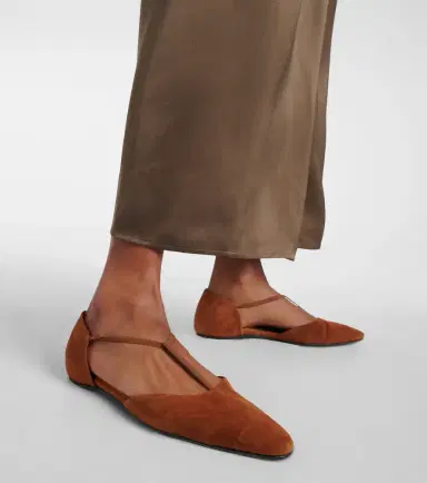 Toteme T-Strap suede flats | Thumbnail 6