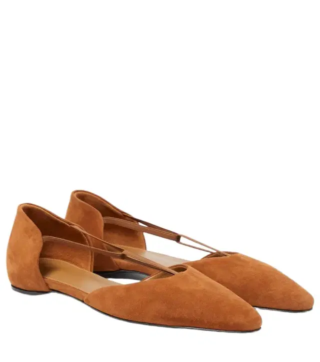 Toteme T-Strap suede flats