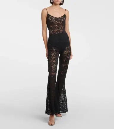 Oseree Oséree O-Lover floral lace jumpsuit | Thumbnail 4