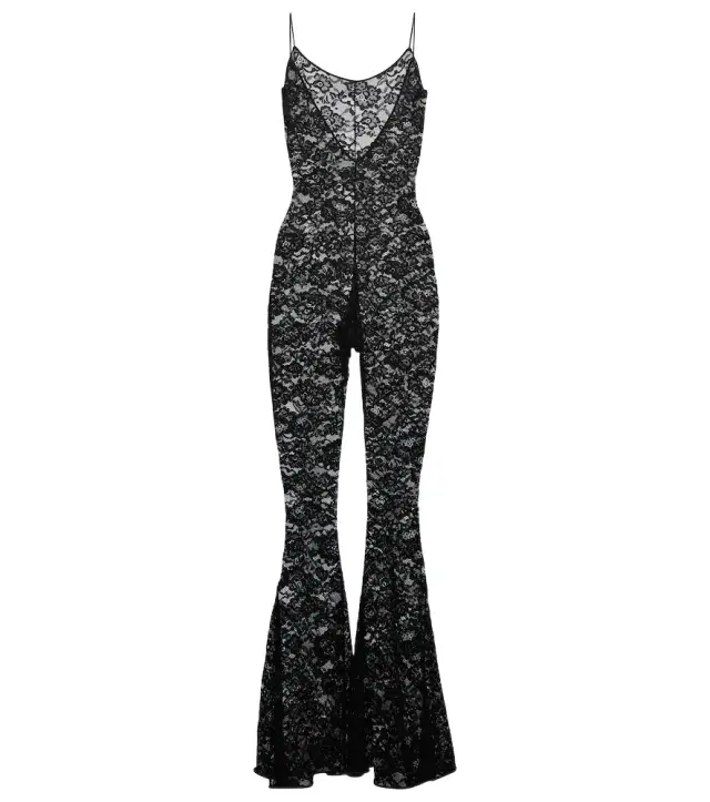 Oseree Oséree O-Lover floral lace jumpsuit