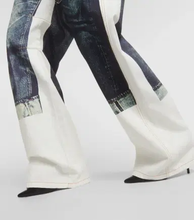 Jean Paul Gaultier Tattoo Collection trompe l'Oeil wide-leg jeans | Thumbnail 3 Jean Paul Gaultier Tattoo Collection trompe l'Oeil wide-leg jeans | Thumbnail 3