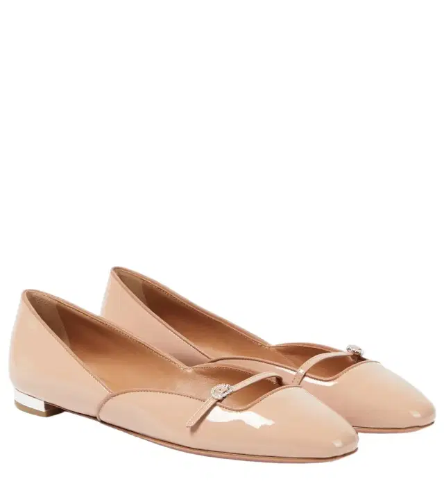 Aquazzura Soul Sister patent leather ballet flats