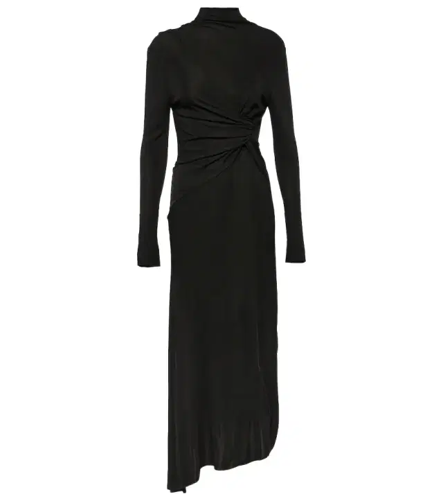 Victoria Beckham Gathered draped midi dress