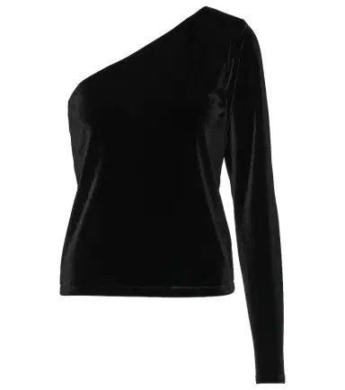 Polo Ralph Lauren One-shoulder velvet top | Thumbnail 1