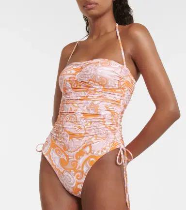Melissa Odabash Sydney printed bandeau swimsuit | Thumbnail 4