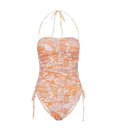 Melissa Odabash Sydney printed bandeau swimsuit | Thumbnail 1