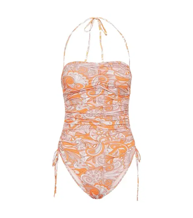 Melissa Odabash Sydney printed bandeau swimsuit