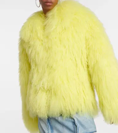 The Attico Faux fur cropped coat | Thumbnail 3 The Attico Faux fur cropped coat | Thumbnail 3