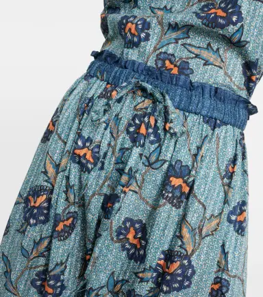 Ulla Johnson Alice asymmetric cotton-blend midi skirt | Thumbnail 4