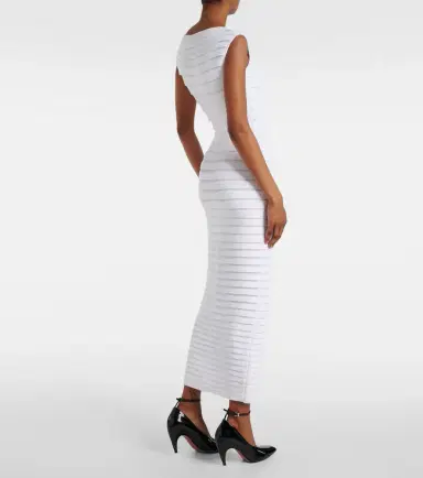Alaïa Alaïa Pleated midi dress | Thumbnail 3