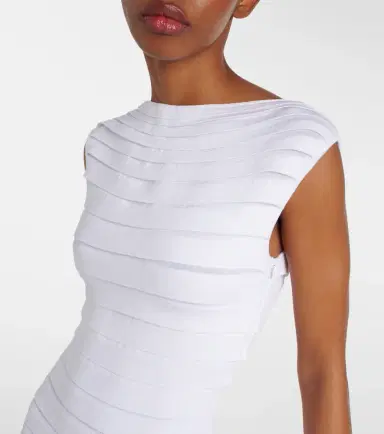 Alaïa Alaïa Pleated midi dress | Thumbnail 5