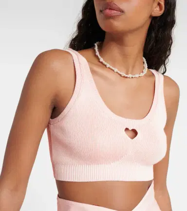 Simone Rocha Love Heart cutout bralette | Thumbnail 4