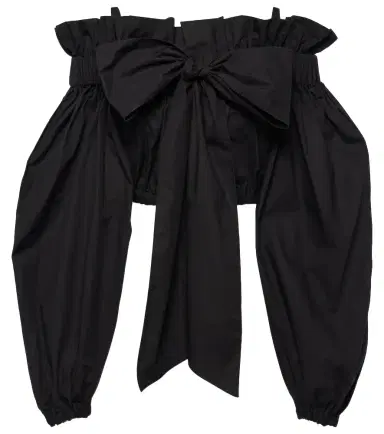 Patou Bow-detail ruffled cotton crop top | Thumbnail 1 Patou Bow-detail ruffled cotton crop top | Thumbnail 1