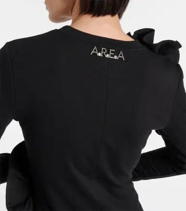 Area Floral-appliqué cotton-blend minidress | Thumbnail 6