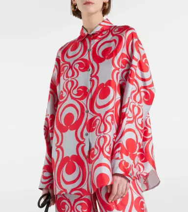 Dries Van Noten Printed silk twill shirt | Thumbnail 2 Dries Van Noten Printed silk twill shirt | Thumbnail 2