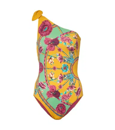 La DoubleJ Goddess floral one-shoulder swimsuit | Thumbnail 1