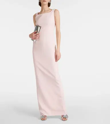 Safiyaa Embellished caped crêpe gown | Thumbnail 4 Safiyaa Embellished caped crêpe gown | Thumbnail 4